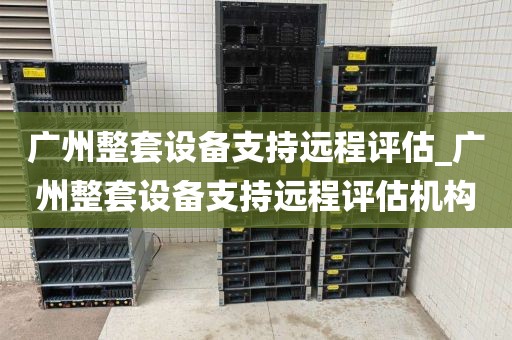 广州整套设备支持远程评估_广州整套设备支持远程评估机构